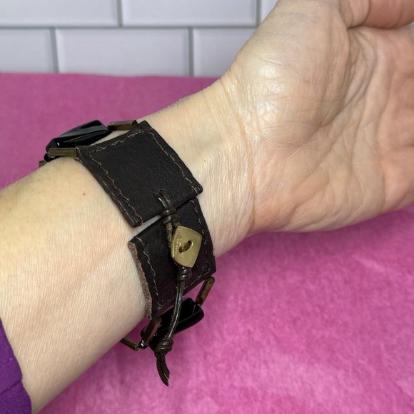 Nakamol Leather Link Bracelet - Picture 8 of 8